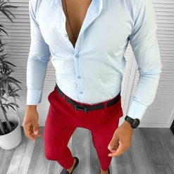 Tinuta barbati smart casual Pantaloni + Camasa  12670 E-Tinute barbati smart casual > Tinute barbati smart casual din 2 piese