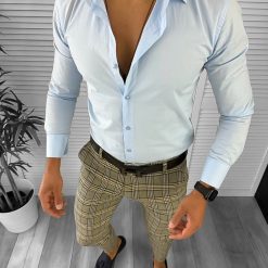Tinuta barbati smart casual Pantaloni + Camasa  12738-Tinute barbati smart casual > Tinute barbati smart casual din 2 piese