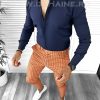 Tinuta barbati smart casual Pantaloni + Camasa  B8434-Tinute barbati smart casual > Tinute barbati smart casual din 2 piese