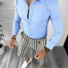 Tinuta barbati smart casual Pantaloni + Camasa  B9155-Tinute barbati smart casual > Tinute barbati smart casual din 2 piese