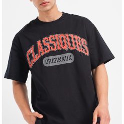 Tricou barbati -  303461119 - Negru - Bumbac-BARBATI-