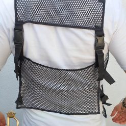 Tricou barbati slim fit alb cu vesta TR148 2