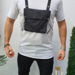 alb cu buzunare Street Style  cod: TR73-Tricouri