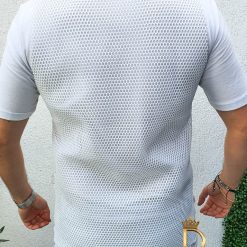 alb cu buzunare Street Style   cod: TR55-Tricouri