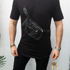 negru cu borseta Street Style  cod: TR52-Tricouri