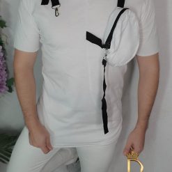 negru cu buzunare Street Style  cod: TR78-Tricouri