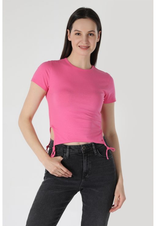 Tricou crop slim fit-FEMEI-IMBRACAMINTE/Tricouri si maiouri