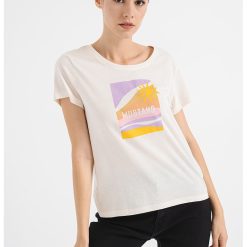 Tricou cu imprimeu grafic-FEMEI-