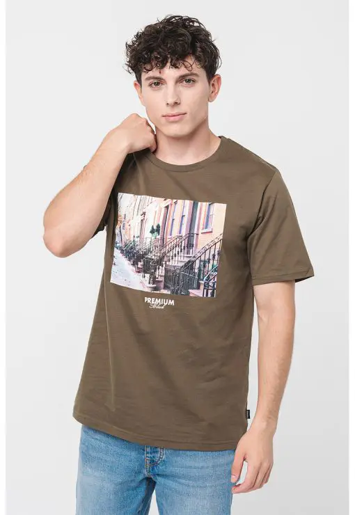 Tricou de bumbac cu imprimeu foto Maxey-BARBATI-