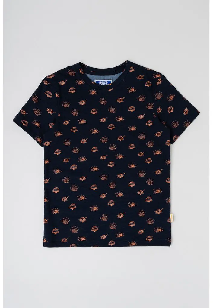 Tricou din bumbac cu decolteu la baza gatului si model logo-BAIETI-