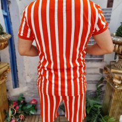 TricouPantalon scurt dungi albe orange CMP123 2