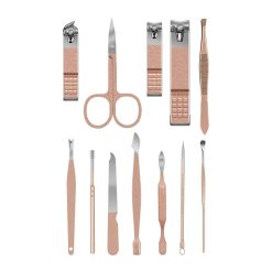 Trusa Manichiura Coral Pink LUXORISE 12 piese 7