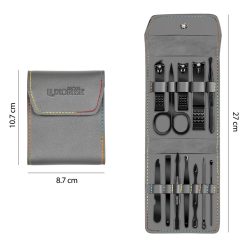 Trusa Manichiura Light Grey LUXORISE 12 piese 3