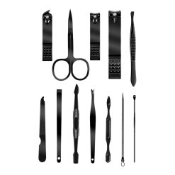 Trusa Manichiura Light Grey LUXORISE 12 piese 6