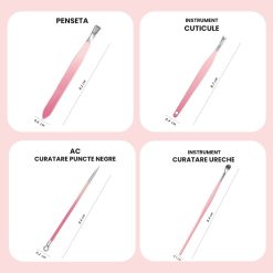 Trusa Manichiura Pink SensoPRO Milano 12 piese 5