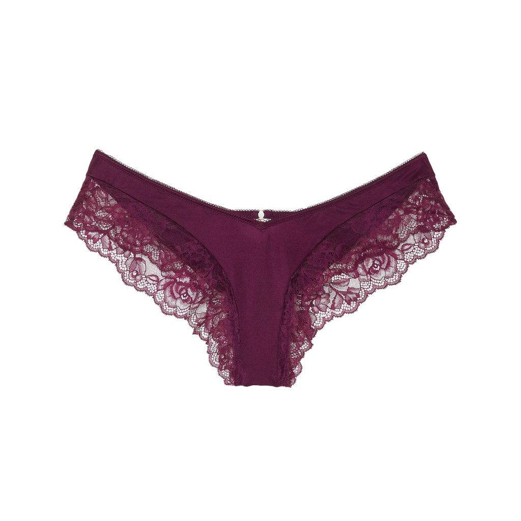 Very sexy rose lace-trim high-leg cheeky panty m-Imbracaminte-Lenjerie intima
