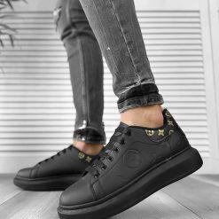 Adidasi barbati casual negri 55771 T50-4-Incaltaminte > Adidasi barbati