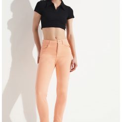 Blugi crop cu croiala mom-fit-FEMEI-IMBRACAMINTE/Blugi