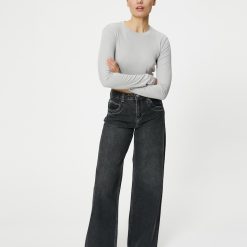 Bluza crop striata-FEMEI-