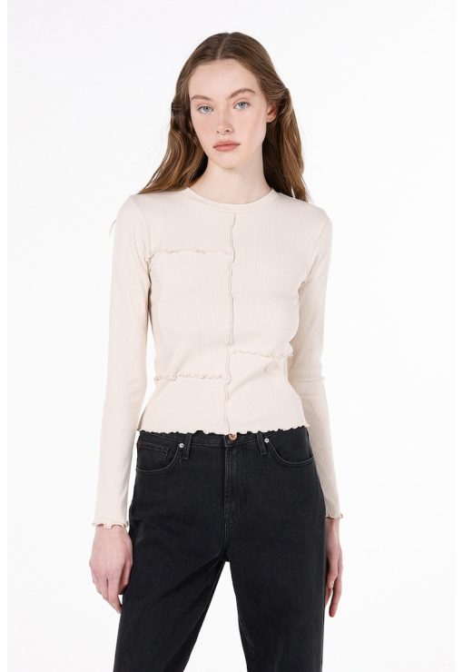 Bluza cu aspect striat-FEMEI-