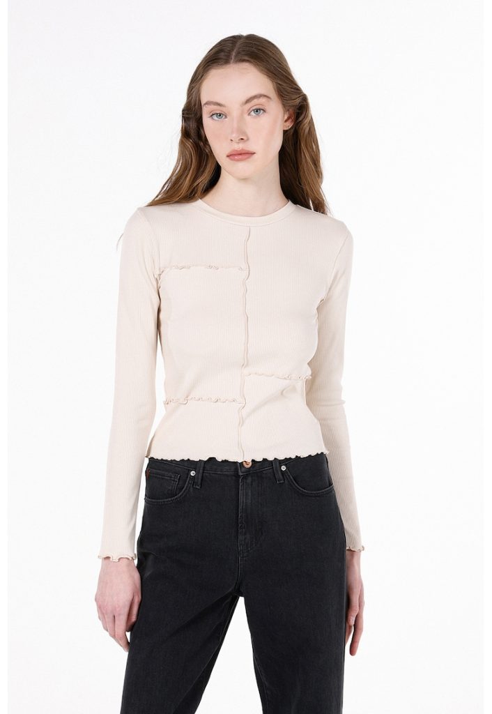Bluza cu aspect striat-FEMEI-