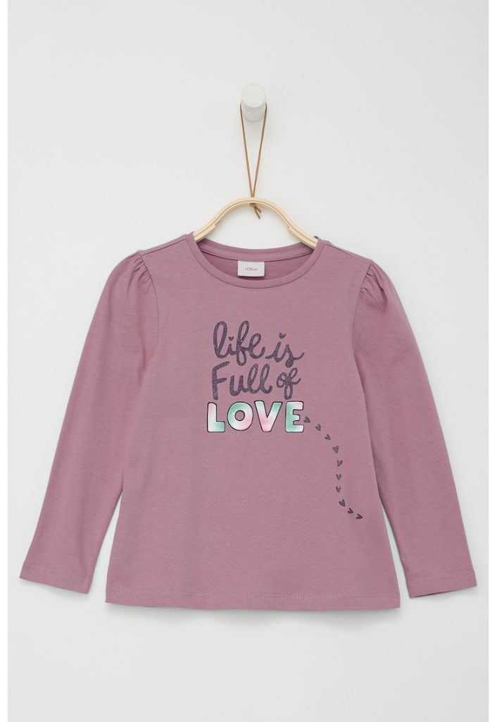 Bluza cu imprimeu text-FETE-IMBRACAMINTE/Bluze
