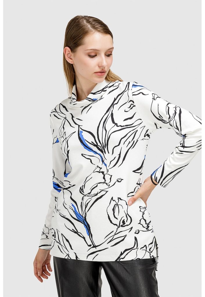 Bluza cu model abstract-FEMEI-