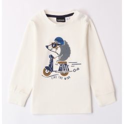 Bluza de bumbac cu imprimeu-BAIETI-