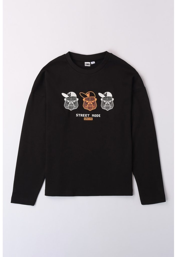 Bluza de bumbac cu imprimeu grafic-BAIETI-IMBRACAMINTE/Bluze