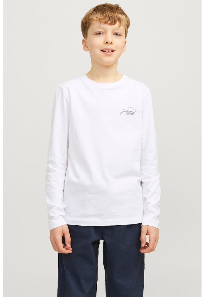 Bluza de bumbac cu logo-BAIETI-