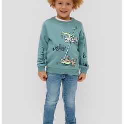 Bluza de trening de bumbac cu imprimeu-BAIETI-