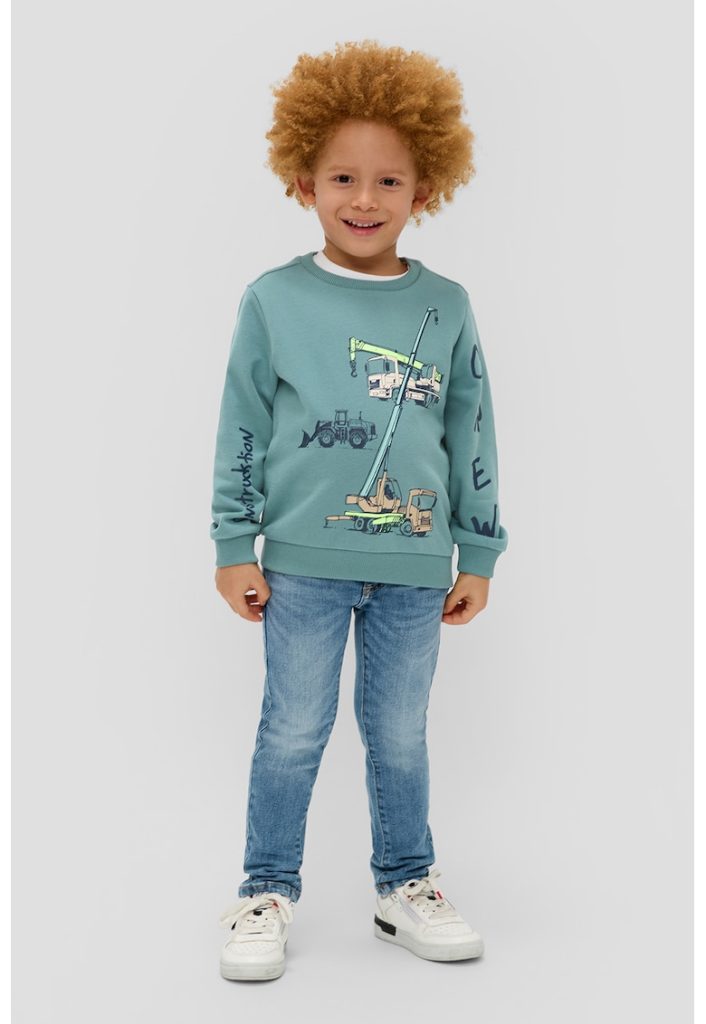 Bluza de trening de bumbac cu imprimeu-BAIETI-