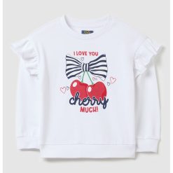 Bluza de trening din bumbac cu imprimeu grafic-FETE-IMBRACAMINTE/Bluze