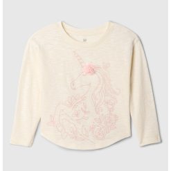 Bluza din jerseu cu aplicatie decorativa-FETE-