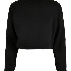 Bluza sport crop cu maneci cazute-FEMEI-