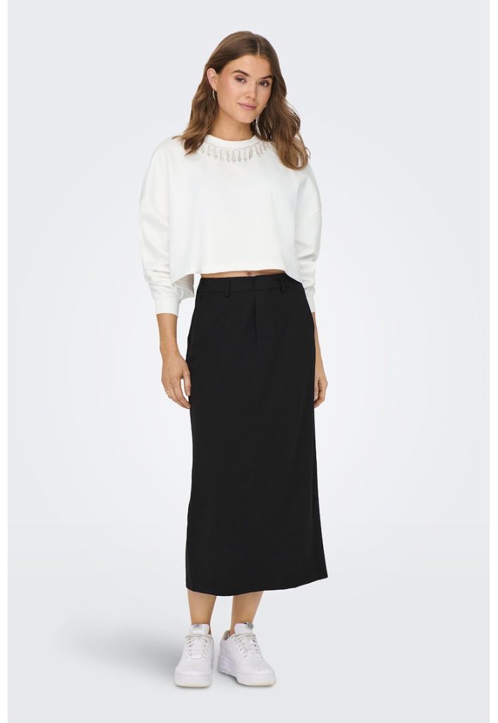 Bluza sport crop cu strasuri-FEMEI-IMBRACAMINTE/Hanorace