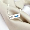Bratara placuta simbol masinuta - initiale personalizate - Argint 925 - Cu lantisor fata/baiat-Toate >> Argint 925 >> Bratari Argint Bebelusi >> Noutati