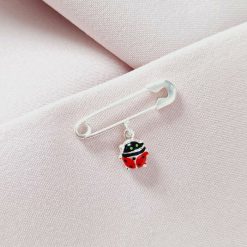 Brosa Ac de siguranta - Charm Buburuza – Argint 925-Argint >> Pandantive Argint personalizate >> Noutati