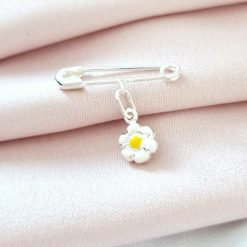 Brosa Ac de siguranta - Charm Floare – Argint 925-Argint >> Pandantive Argint personalizate >> Noutati