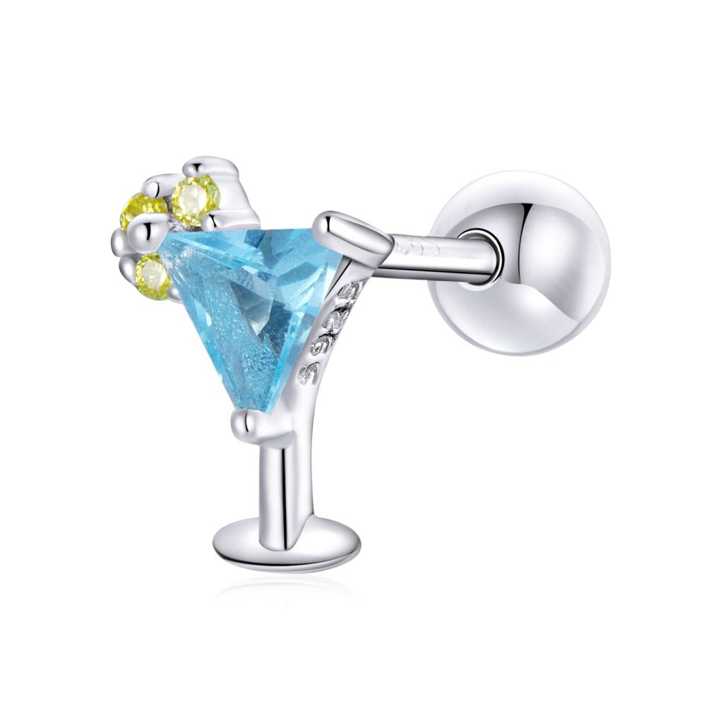 CERCEL din argint Blue Martiny-Cercei >> Cercei din argint