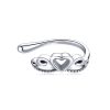 CERCEL din argint Charming Heart Clip-Cercei >> Cercei din argint