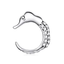 CERCEL din argint Crystal Seahorse-Cercei >> Cercei din argint