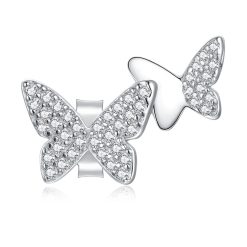 CERCEL din argint Double Studded Butterflies-Cercei >> Cercei din argint