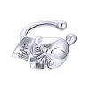 CERCEL din argint Skull Clip-Cercei >> Cercei din argint