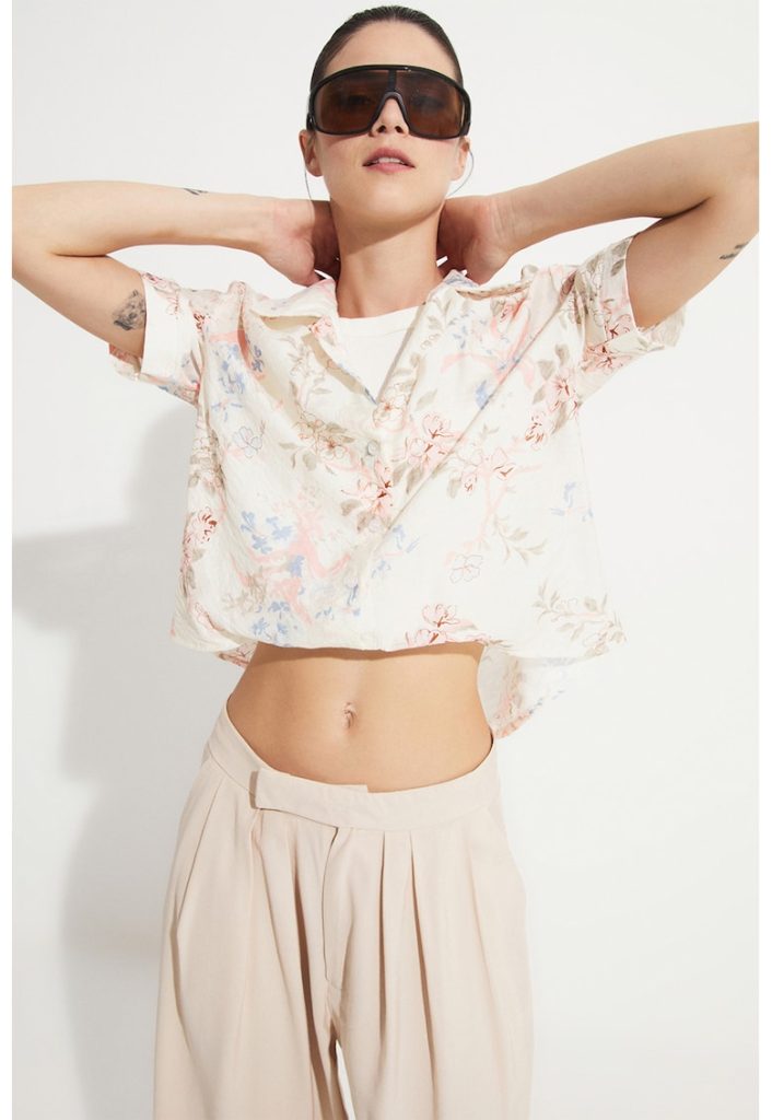 Camasa cu model floral-FEMEI-IMBRACAMINTE/Camasi