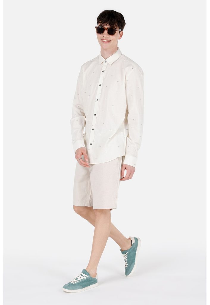 Camasa slim fit de bumbac-BARBATI-IMBRACAMINTE/Camasi