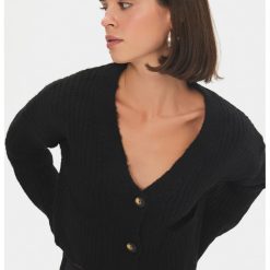 Cardigan crop cu decolteu in V-FEMEI-IMBRACAMINTE/Pulovere si cardigane