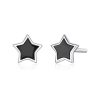 Cercei din argint Black Stars Studs-Cercei