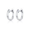 Cercei din argint Classic Small Hoops silver-Cercei