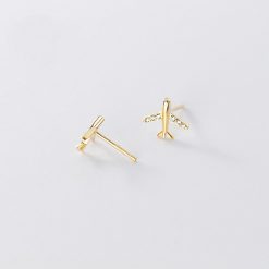Cercei din argint Golden Lovely Aeroplane-Cercei >> Cercei din argint